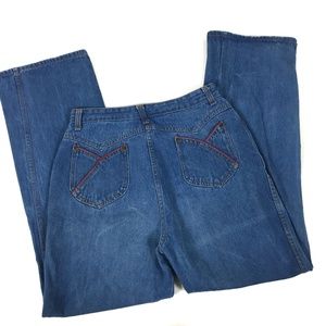 high waisted hippie jeans